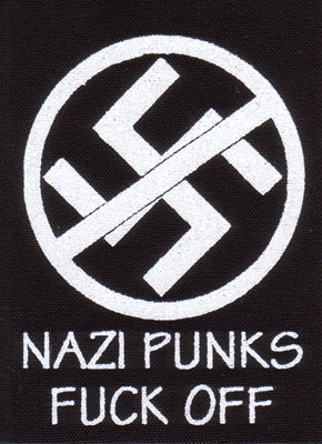 Nazi Punks Fuck Off cloth patch (cp997)