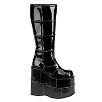 Stack 301 Platform Patent Vegan Boot by Demonia Footwear 