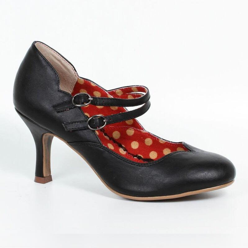 Halen Double Strap Mary Jane by Bettie Page Shoes by