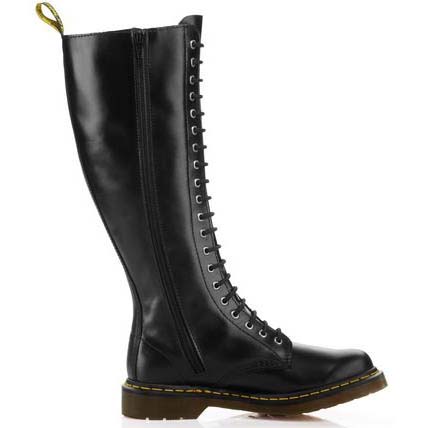 20 Eye Black Buttero Zippered Dr. Marten Boot