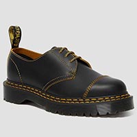 3 Eye Double Stitch BEX Sole Shoe in Black by Dr. Martens - SALE UK 12 / US men's 13 only
