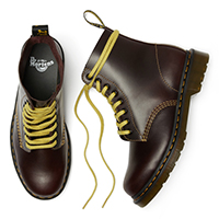 8 Eye Pascal Atlas Oxblood With Yellow Stitching Boots by Dr. Martens - SALE UK 8 / US Men's 9/ Women's 10 only