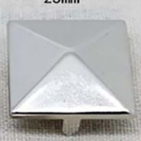 1" XL Pyramid Studs (25mm)- 100 Pack