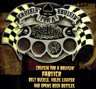 Crusin' For A Bruisin' Lighter Belt buckle by Felon Clothing (bb283)