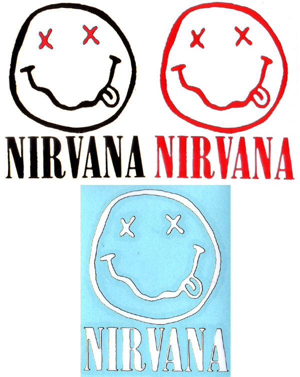 Nirvana- Face ruboff sticker
