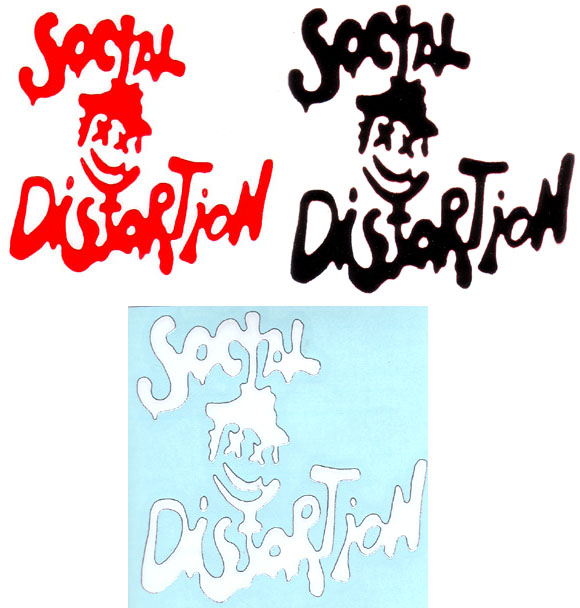 Social Distortion- Face ruboff sticker
