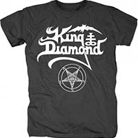 King Diamond- Logo on a black shirt