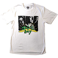 Green Day- Dookie Band Pic on a white ringspun cotton shirt