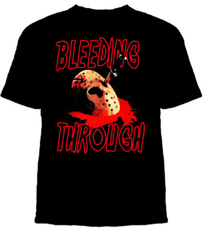 Bleeding Through- The Final Chapter (Jason Vorhees Mask) on a black shirt (Sale price!)