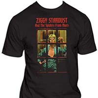 David Bowie- Ziggy Stardust (Phone Booth) on a black shirt (Sale price!)