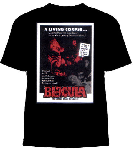 Blacula- A Living Corpse on a black shirt (Sale price!)