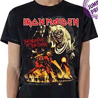 Iron Maiden- The Number Of The Beast on a black shirt