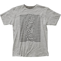 Joy Division- Unknown Pleasures on a heather grey ringspun cotton shirt (Sale price!)