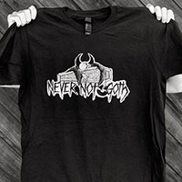 Never Not Goth on a black shirt by Graveface Records - SALE