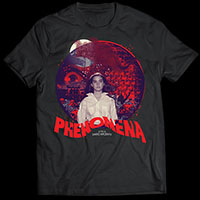 Phenomena- Danny West Design on a black ringspun cotton shirt (Dario Argento)