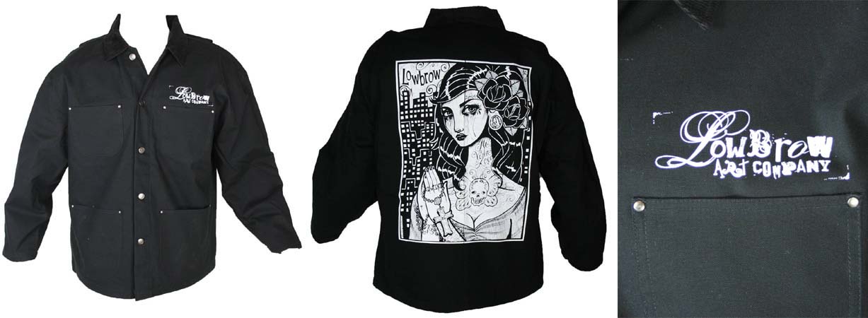 Ruca - Blanket Lined Canvas Jacket by Low Brow Art Company - artwork by Whitney Lenox  -SALE