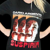 Suspiria- Maggots on a black ringspun cotton shirt (Dario Argento)