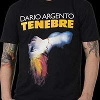 Tenebre- Movie Poster on a black ringspun cotton shirt (Dario Argento)