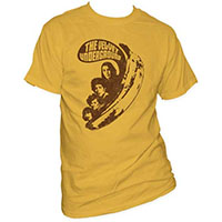 Velvet Underground- Banana & Faces on a mustard ringspun cotton shirt (Sale price!)
