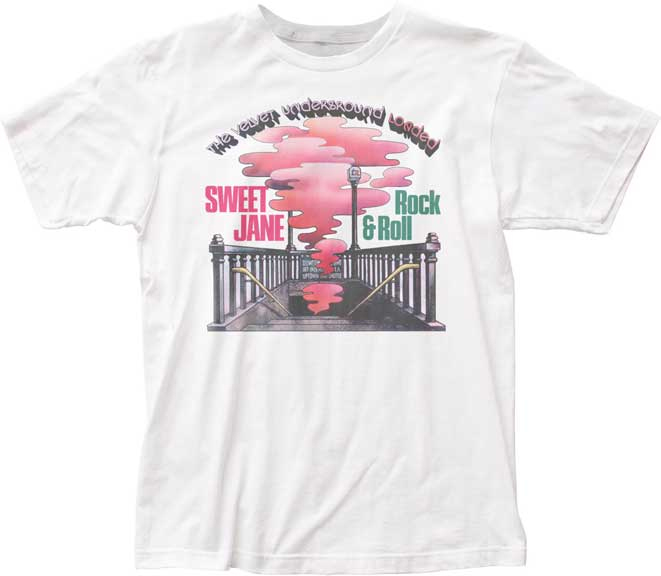 Velvet Underground- Sweet Jane on a white ringspun cotton shirt (Sale price!)