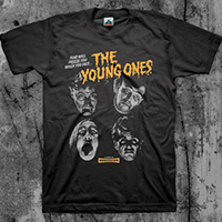 Young Ones- Fear Will Freeze You (Grey Faces) on a black shirt (Sale price!)