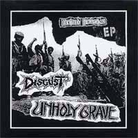 Unholy Grave/Disgust- Split 7"