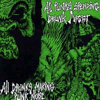 V/A- All Punks Spending Drunk Night 7" (Rajoitus, Brodys Militia, Voetsek, Massgrav, more!!)