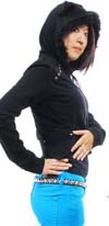 Show product details for Broken Kitty Girls Hoodie by Lip Service - SALE