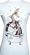 Bath -Susana Alonso girls light blue Mermaid shirt by Black Market Art Company