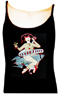 Cherry Bomb on a black Tank Top