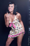 Show product details for Cupcake Haulter Top Dress by Paper Doll