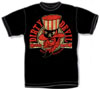 Show product details for Motor Psycho on a black shirt by Dirty Devil Clothing - SALE