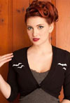 Show product details for Bat Shrug by Dressed To Kill