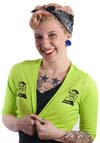 Show product details for Green Tombstone Shrug by Dressed To Kill