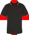 Show product details for England Belongs Mens Fitted Black Polo Shirt