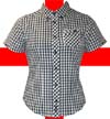 Show product details for England Belongs Womens Button Down Gingham Shirt