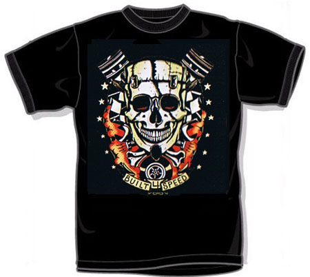 Show product details for Built For Speed on a black shirt by Felon Clothing (Sale price!)