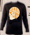 Show product details for Gold Helmet on a black long sleeve thermal shirt by Felon Clothing - SALE