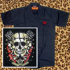 Show product details for Built 4 Speed on a black short sleeve work shirt by Felon Clothing - SALE