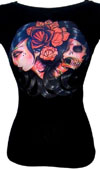 Get Busy Living Whitney Lenox girls fitted scoop neck shirt by Low Brow Art Company