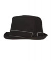 Show product details for Stripe Trim Trilby Hat by Fred Perry