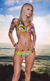 Show product details for Zombie Chomper Bandeau Bikini BOTTOM by Iron Fist