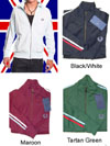 Show product details for Fred Perry Twin Striped Track Jacket With Zip Front Pockets (Sale price!)