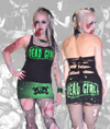 Show product details for Dead Girl mini skirt by Kreepsville 666