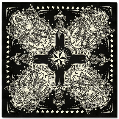 Black Pearl " I Hate the Sea" Bandana by Lucky 13