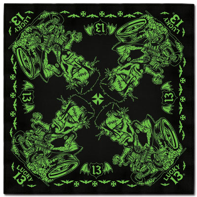 Dead Burnout Frankenstein Rat Rod Bandana by Lucky 13