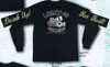 Show product details for Boozers on a black long sleeve shirt by Lucky 13 (Sale price!)