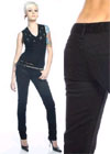 Show product details for Junkie Fit White Peg Leg Girls Stretch Jean by Lip Service (Sized 1-13) SALE