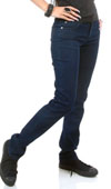 Show product details for Junkie Blue Denim Girls Stretch Jean by Lip Service