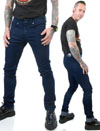 Show product details for Junkie Indigo Guys Stretch Jeans by Lip Service